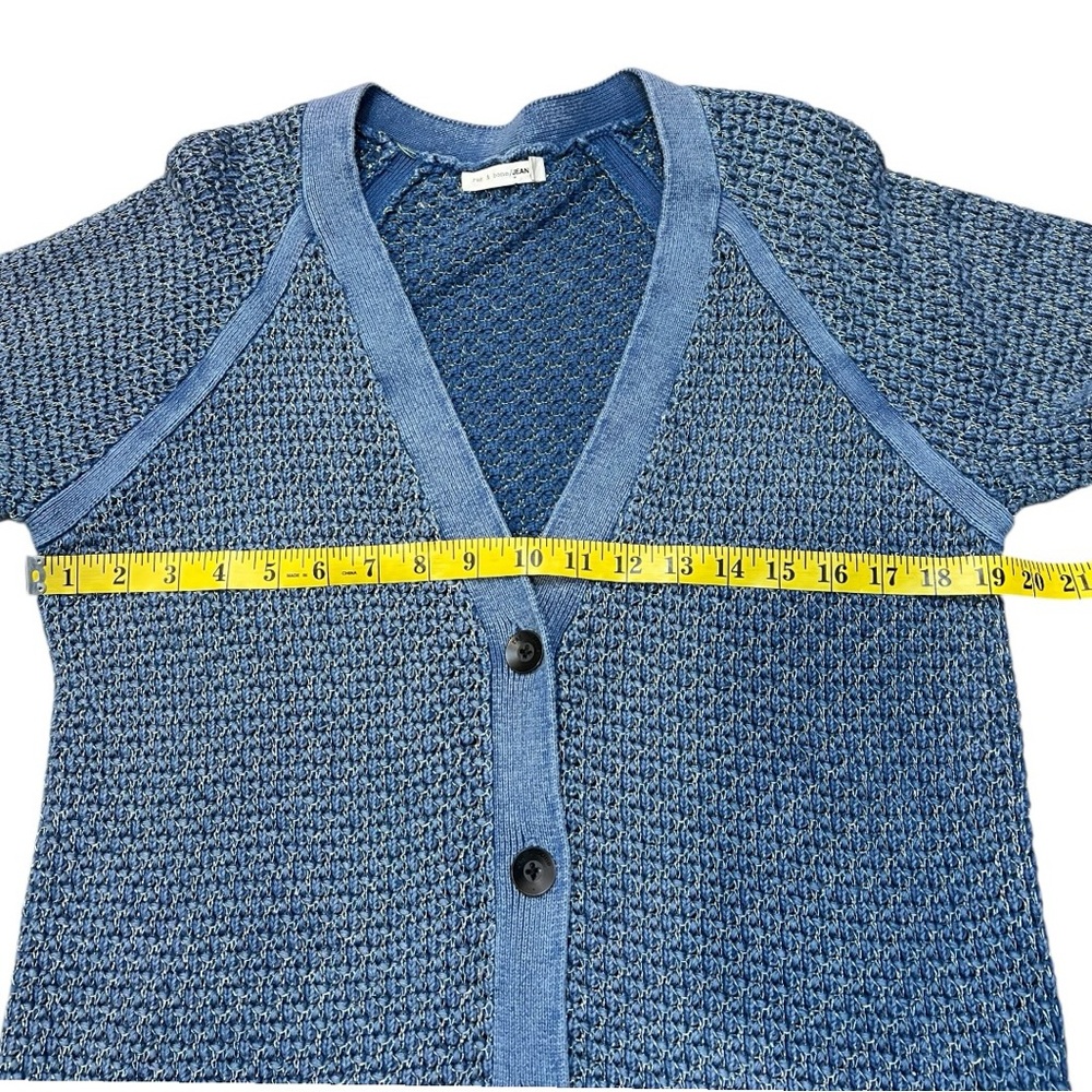 Rag and Bone Kyra v-neck button front metallic knit cardigan - Picture 11 of 12